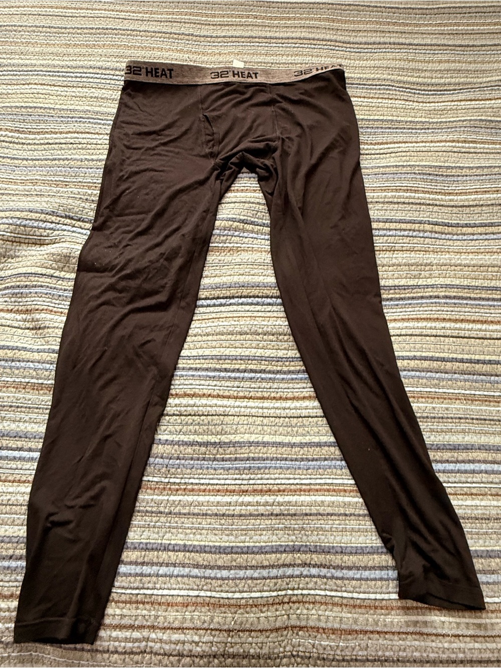 32 Degrees Men's Black Thermal Base Layer Long Johns